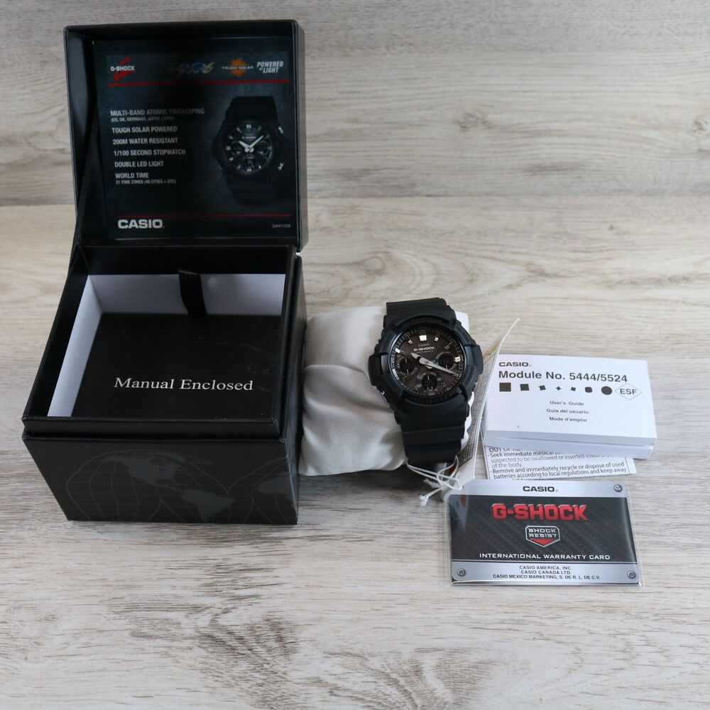 G-Shock Casio GAS100B-1A Tough Solar Men's Watch - NWT - Picture 7 of 8